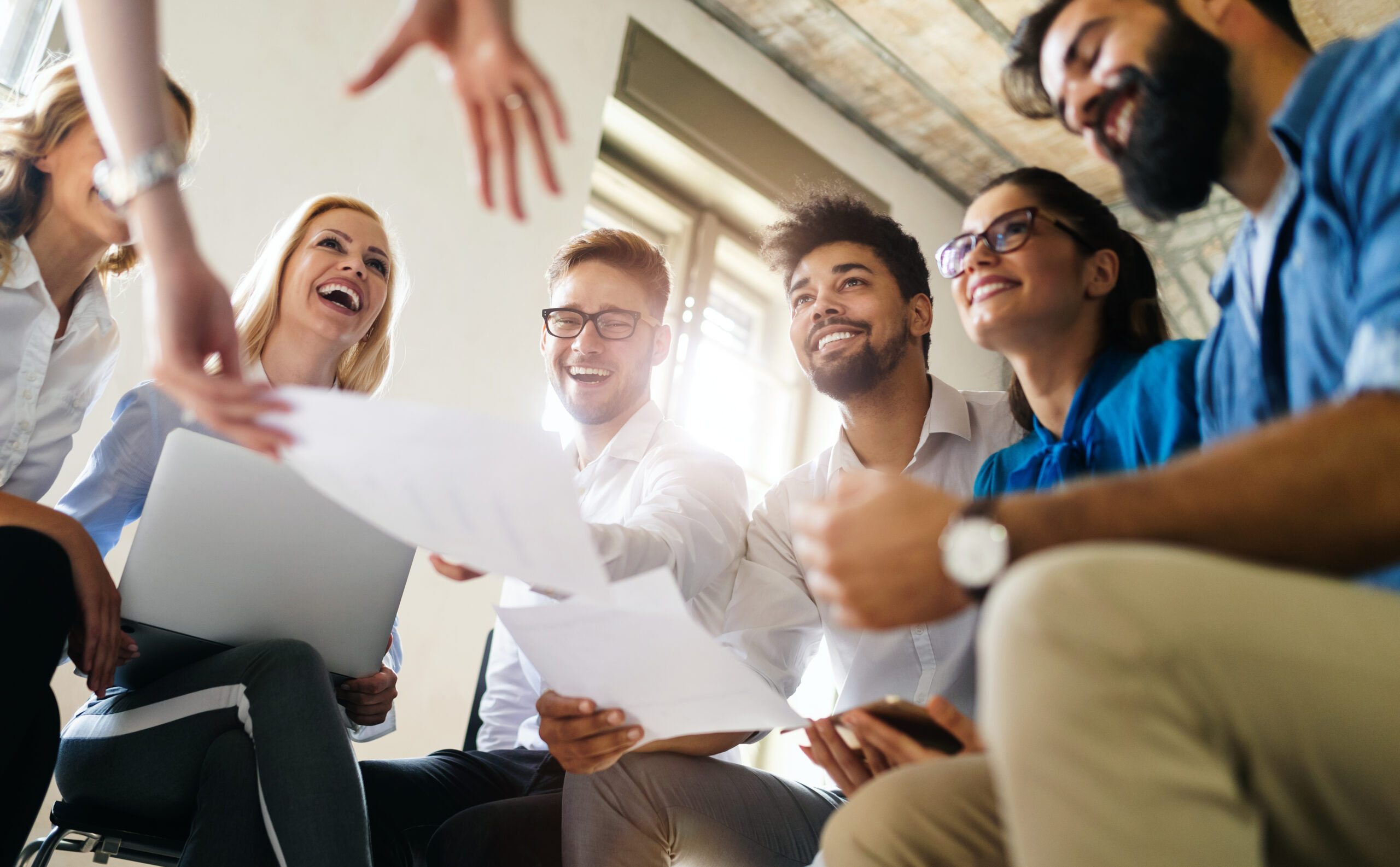 group of professional in a business development program